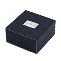 Custom Jewelry Luxury black Color Velvet Wedding Luxury Ring Box With Your LOGO